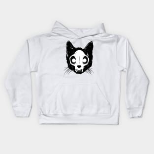 MORKETIDEN PRODUCTIONS CAT SKULL LOGO Mark Gufler Art Kids Hoodie